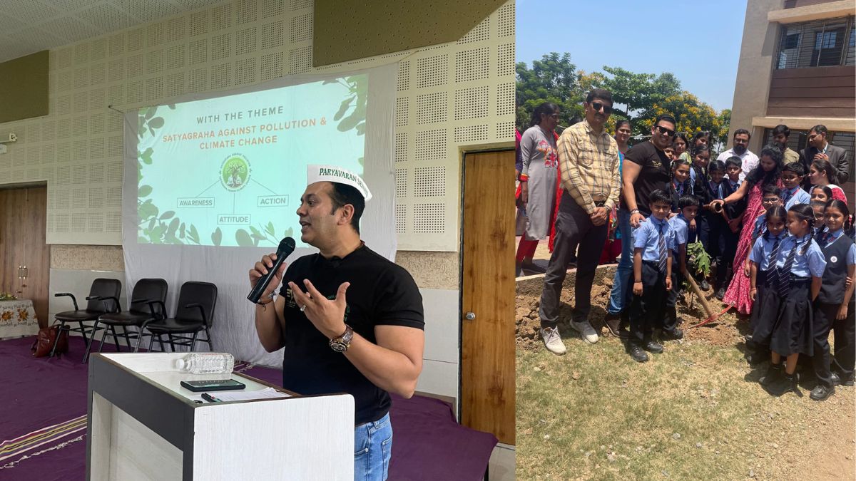 Greenman Viral Desai Inspires Next Generation of Paryavaran Senanis at AB School in Navsari