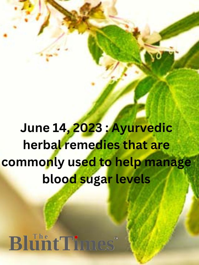 Here are five Ayurvedic herbal remedies used to help manage blood sugar