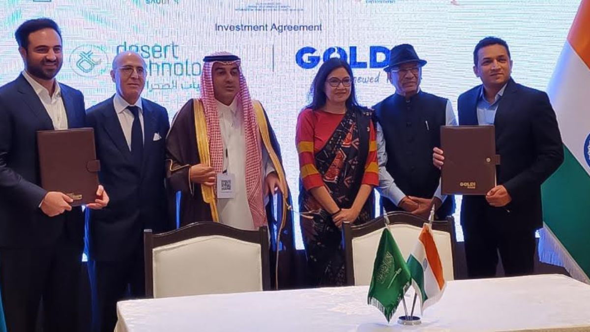 Goldi Solar and Desert Technologies sign MoU to boost renewable energy in India, Saudi Arabia, and globally
