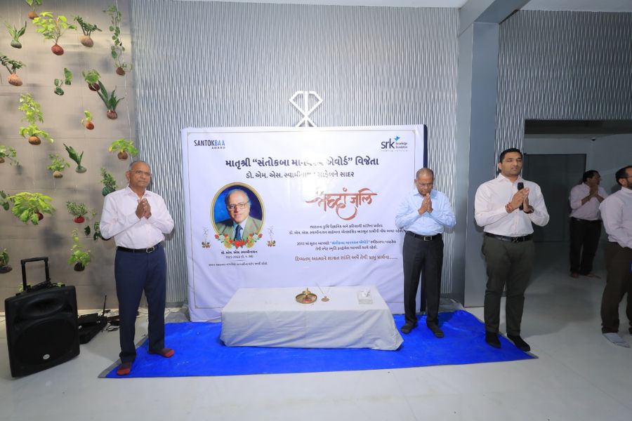5K diamond employees of SRK pays homage to Dr. M.S. Swaminathan