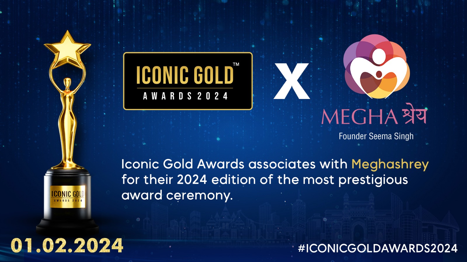 Iconic Gold Awards 2024 Associates Meghashrey NGO - The Blunt Times