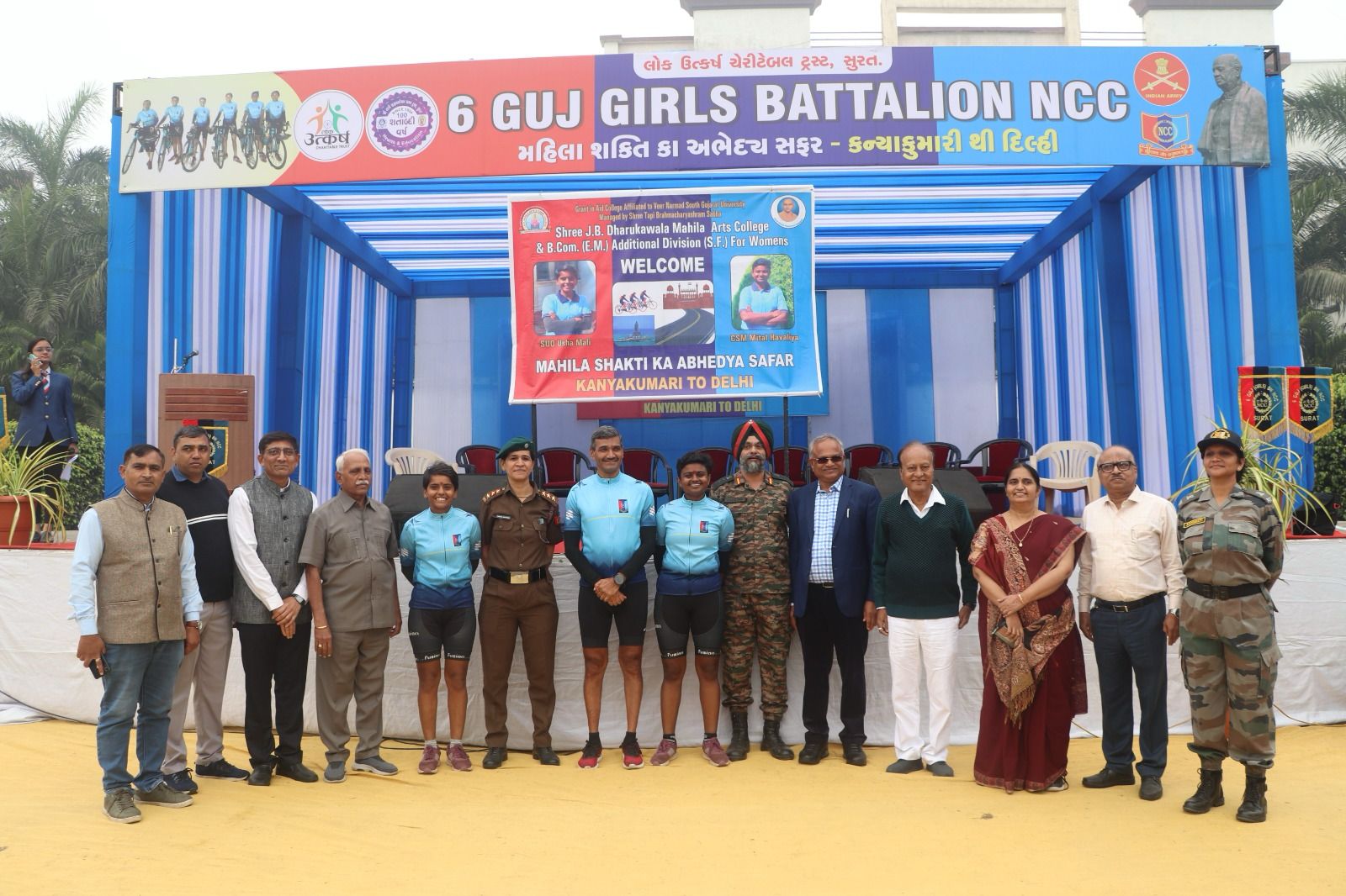 Surat Welcomes NCC Cyclothon on Empowerment Expedition To Delhi