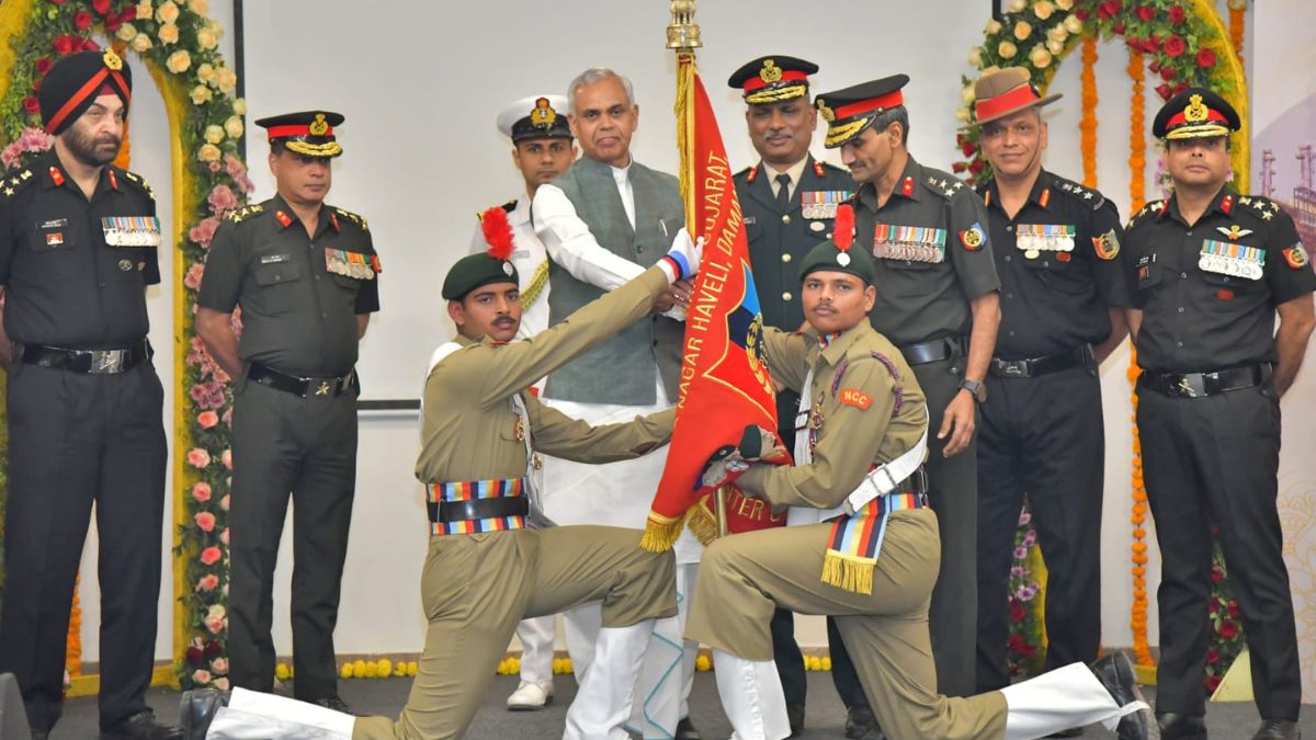 Gujarat Governor Honors Top NCC Cadets at Grand 'At Home' Function