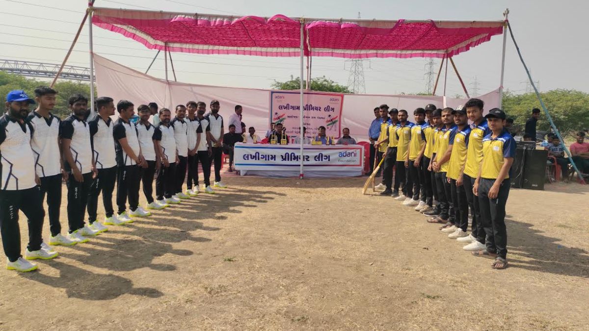Lakhigam Village Swings into Action with Adani Foundation's Month-Long Cricket Extravaganza