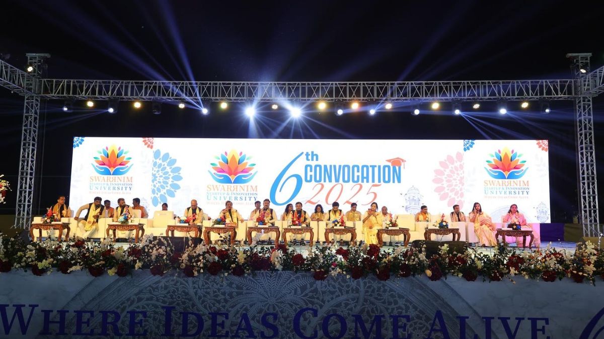 Swarrnim University Convocation 2025, the blunt times