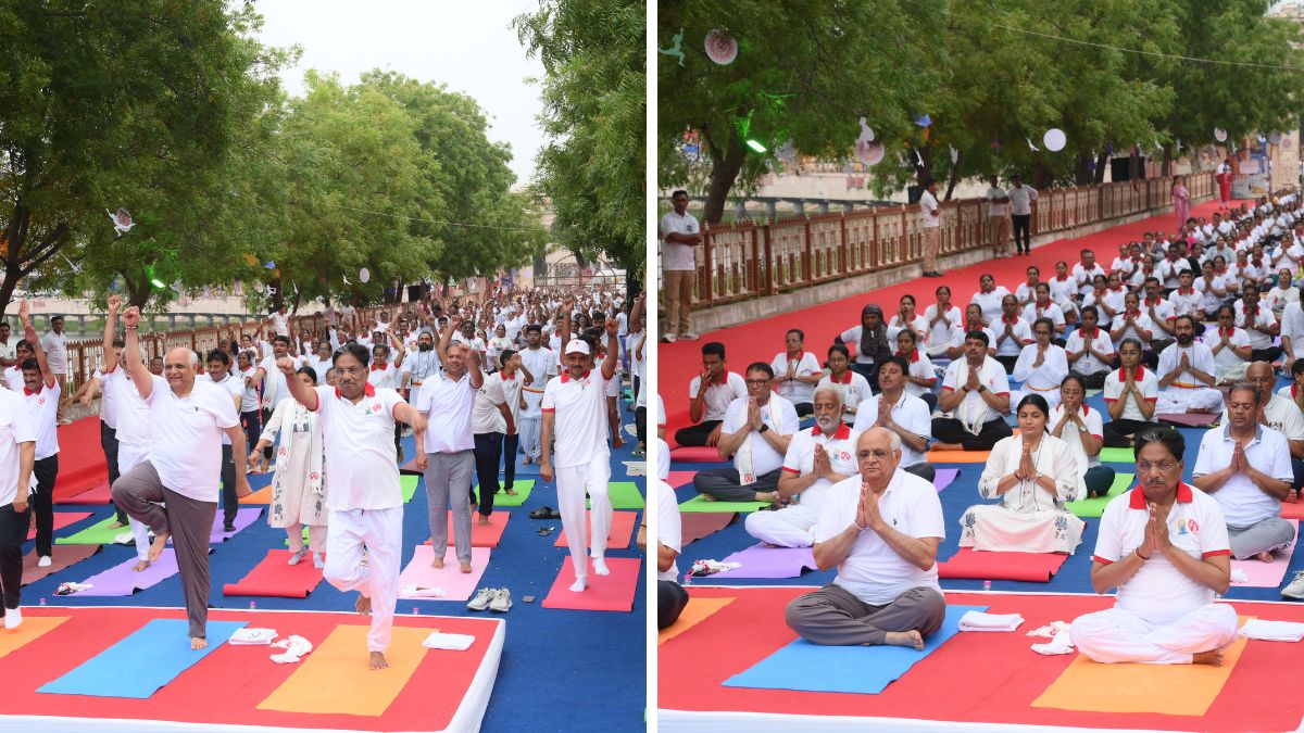 Gujarat International Yoga Day Record, the blunt times