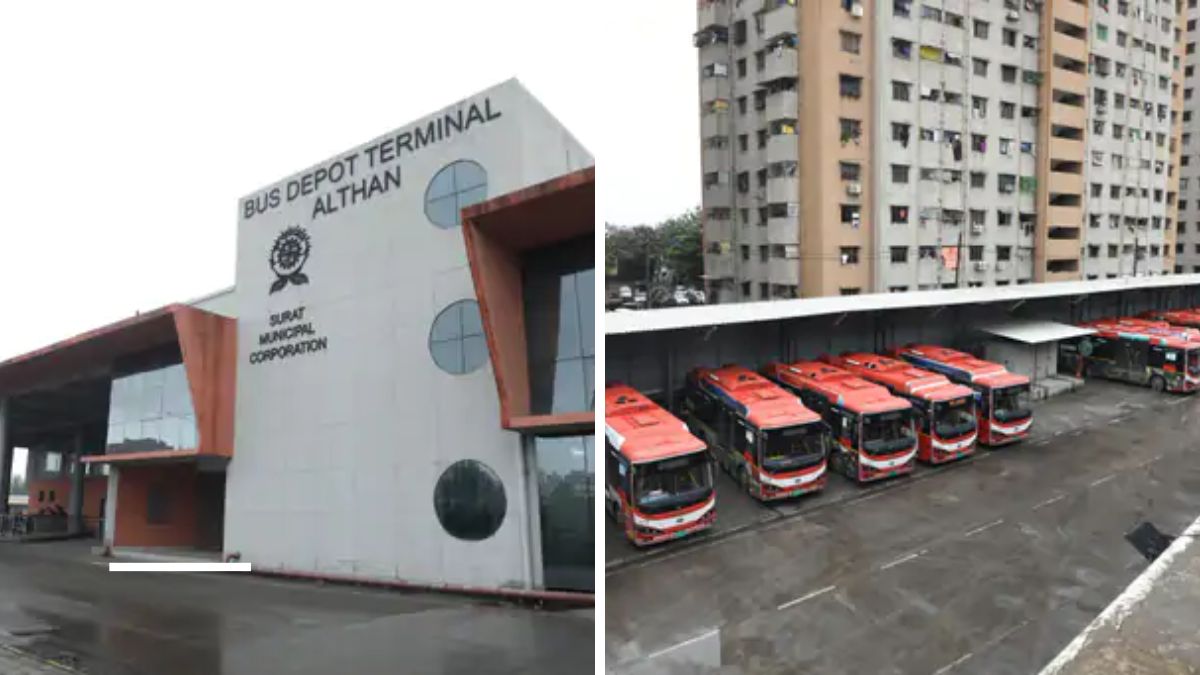 Smart Bus Depot in Surat, the blunt times