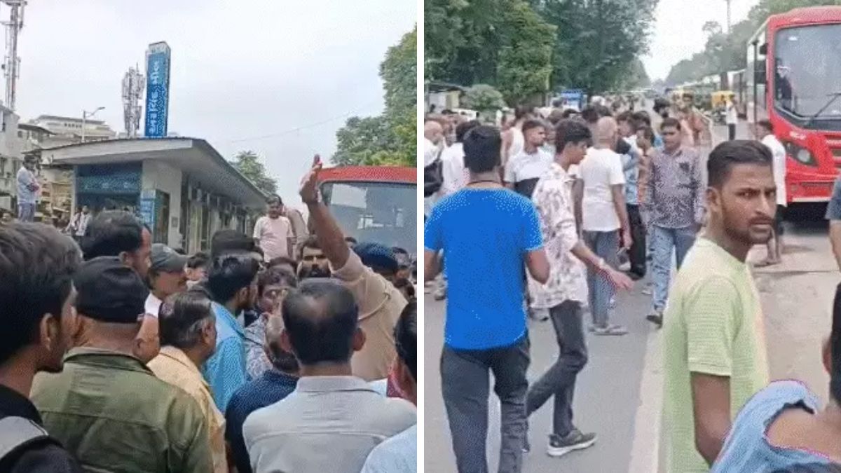 Ahmedabad sewerage protest against AMC, the blunt times