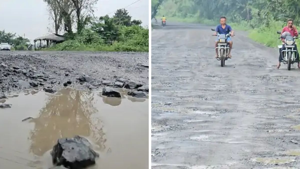 Gujarat Vapi Shamlaji Highway Condition dilapidated, the blunt times