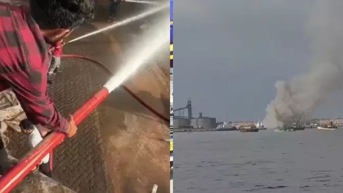 Gujarat Porbandar cargo ship fire, the blunt times