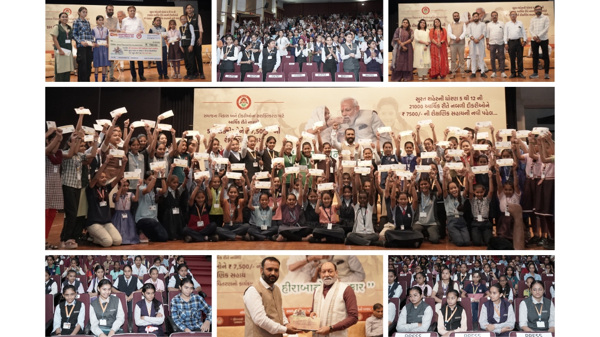 Surat industrialist Piyush Desai’s exemplary ‘Hiraba No Khumkar’ initiative for girls’ education TBT