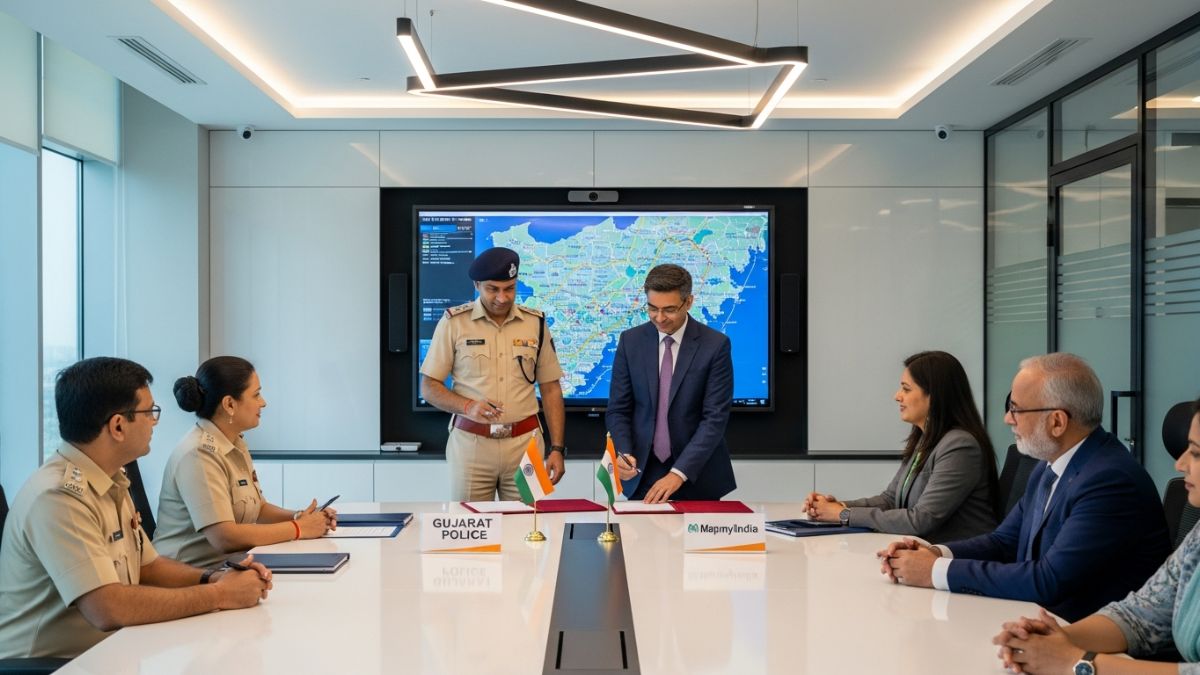 Gujarat Police MapmyIndia MoU, the blunt times