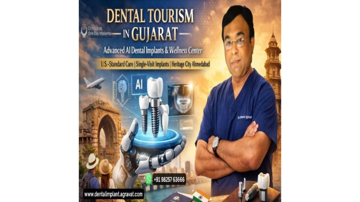 Renowned implantologist Dr. Bharat Agravat launches an AI-enhanced, minimally invasive dental implant and oral wellness program in Ahmedabad, India’s first heritage city, offering U.S.-standard care for global patients.-TBT