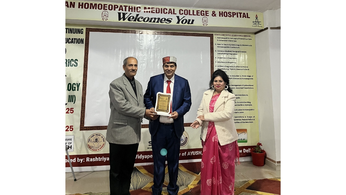 Dr. A. K. Dwivedi presents scientific homoeopathy for anemia care at national forums.-TBT