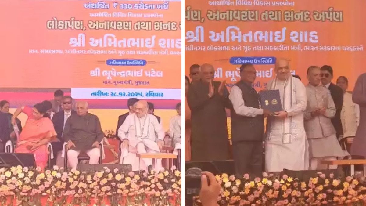 Amit Shah attacks Rahul Gandhi in Ahmedabad, the blunt times