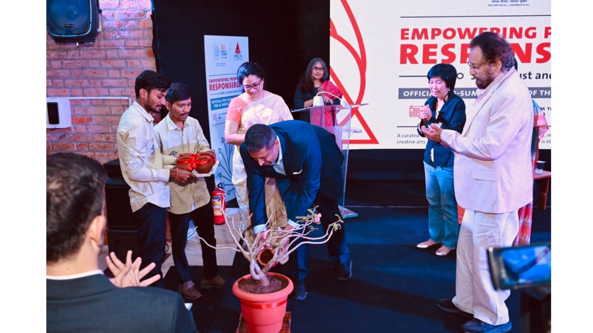 MICA campus hosts dialogue on responsible AI ahead of India AI Impact Summit.TBT