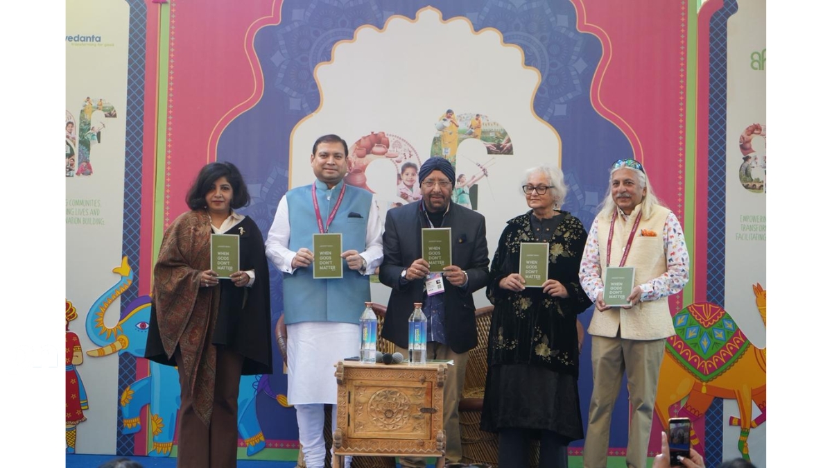 Anthology 'When Gods Don’t Matter' unveiled at the Jaipur LitFest 2026 by culturist Sundeep Bhutoria -TBT