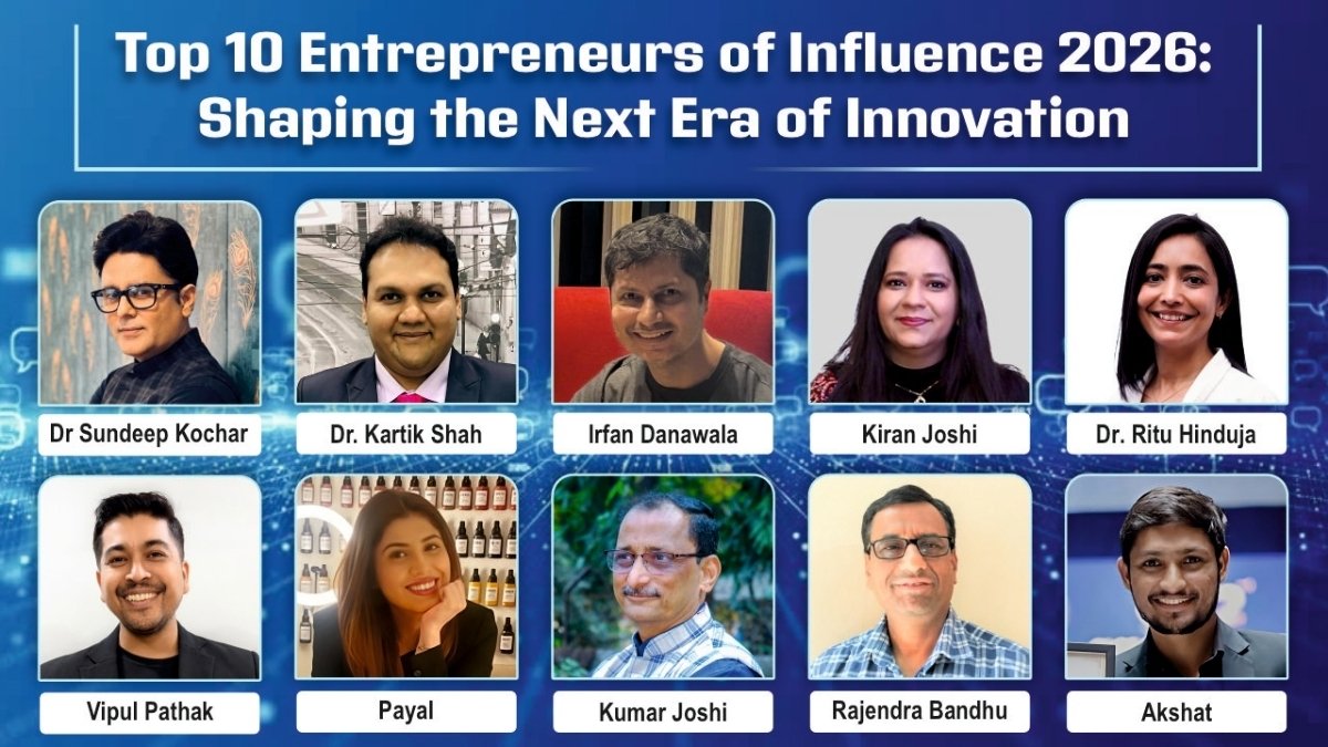 Top 10 Entrepreneurs of Influence 2026 : Shaping The Next Era of Innovation-TBT