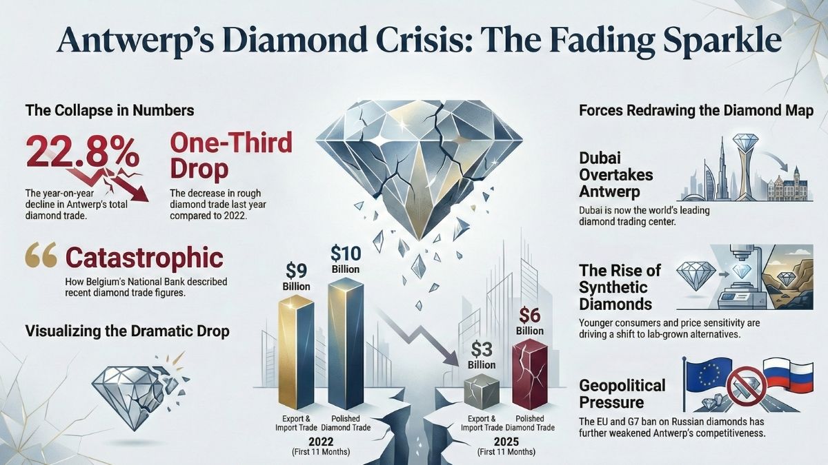 Antwerp diamond industry crisis, the blunt times