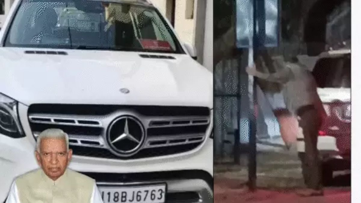 Ex-Karnataka Guv's driver uproot signboard in Rajkot, Gujarat, the blunt times