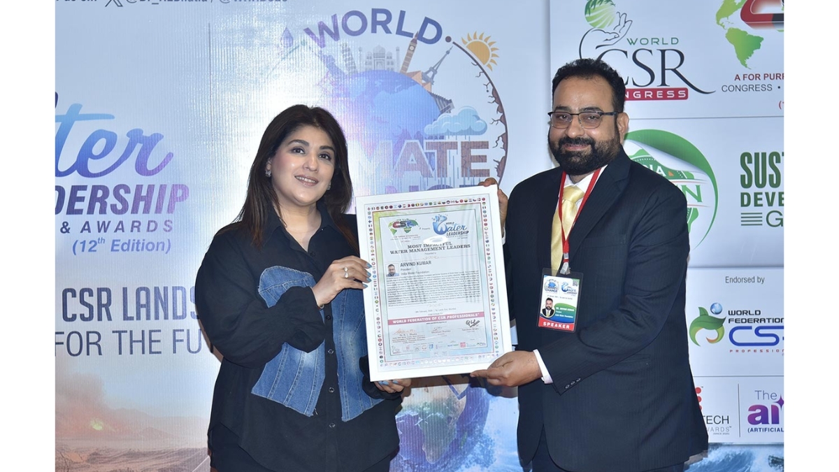 Architect of Water Transversality Honoured at World Water Leadership Congress-TBT