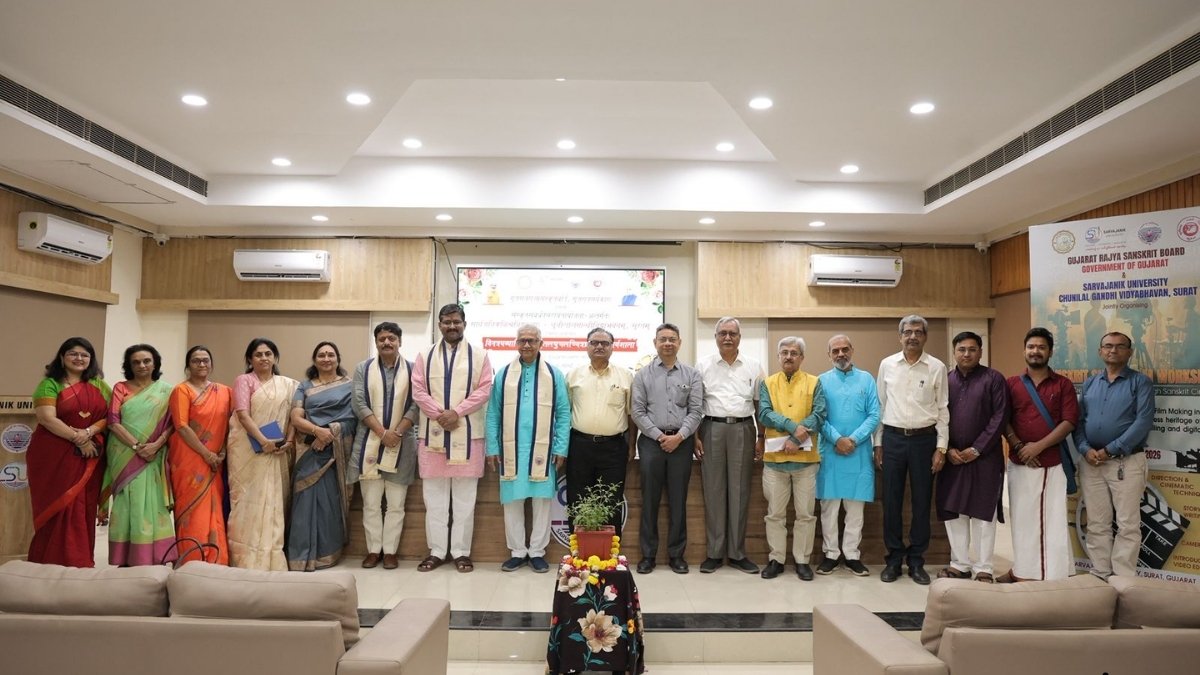 Three-Day Sanskrit Short Film Training Workshop Concludes Successfully in Sarvajanik University, Surat-PNn