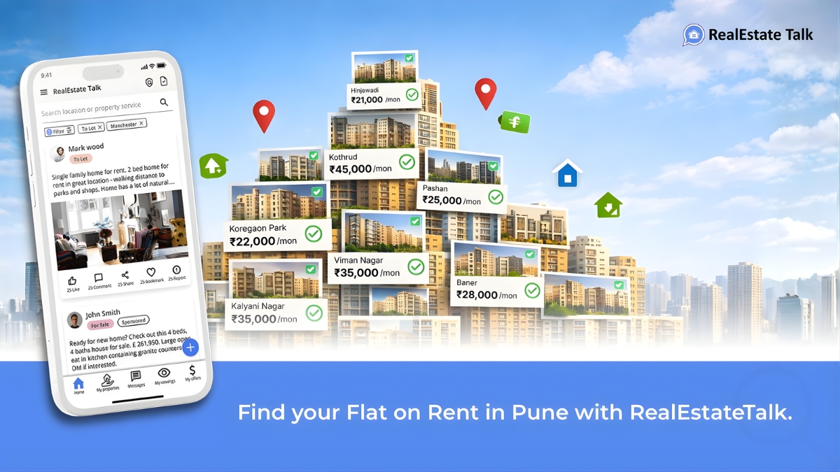 RealEstate Talk: Find Your Next Flat On Rent In Pune Via India's Best Houses For Rent App-TBT