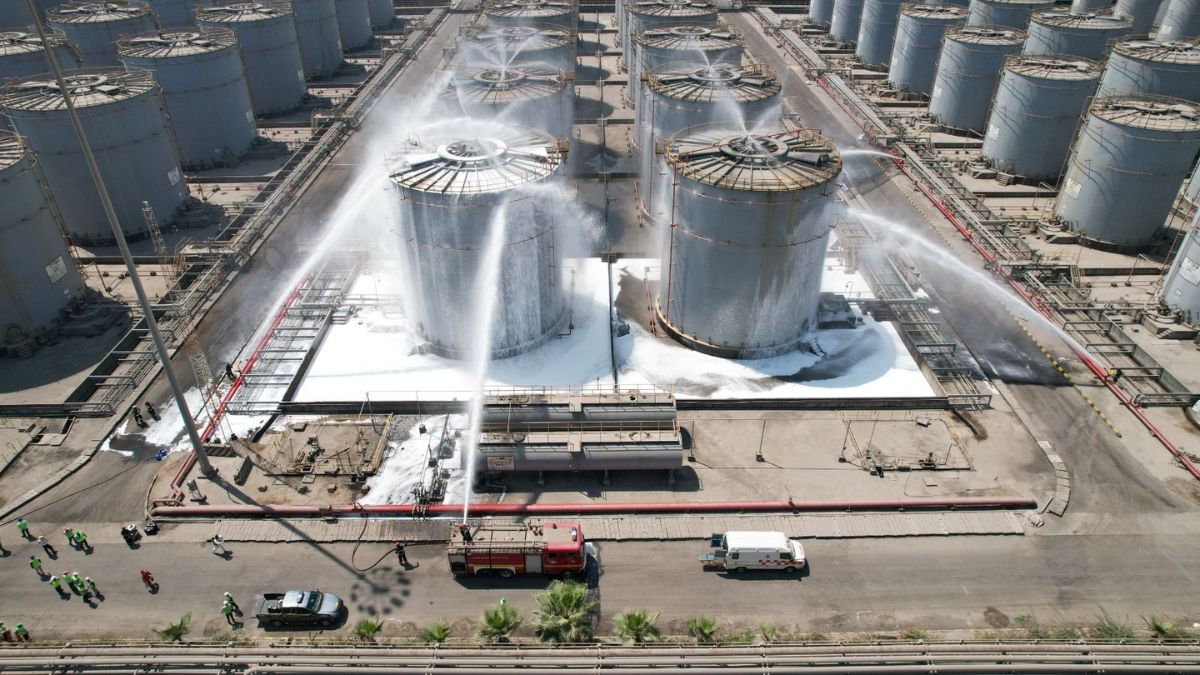 Adani Hazira Port drone attack mock drill, the blunt times