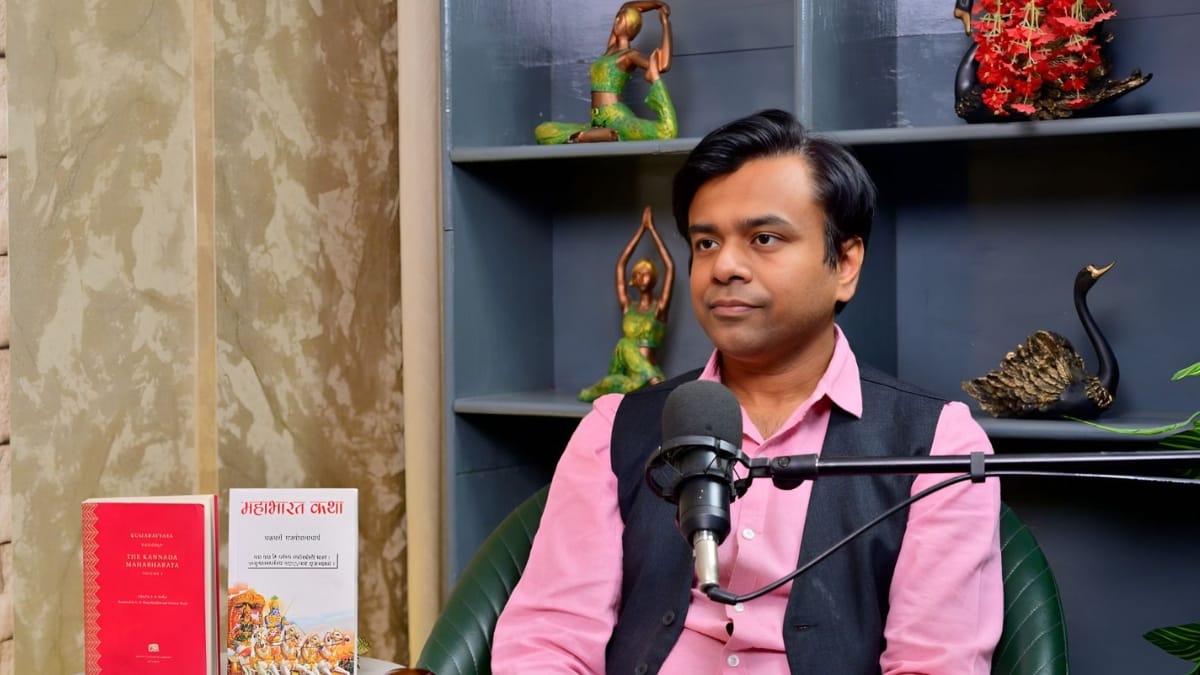 Invited by Actor Sudesh Berry, Varun Gupta of GrahRahasya Decoded Advances Mahabharat Research Through Text-Based Analysis-TBT