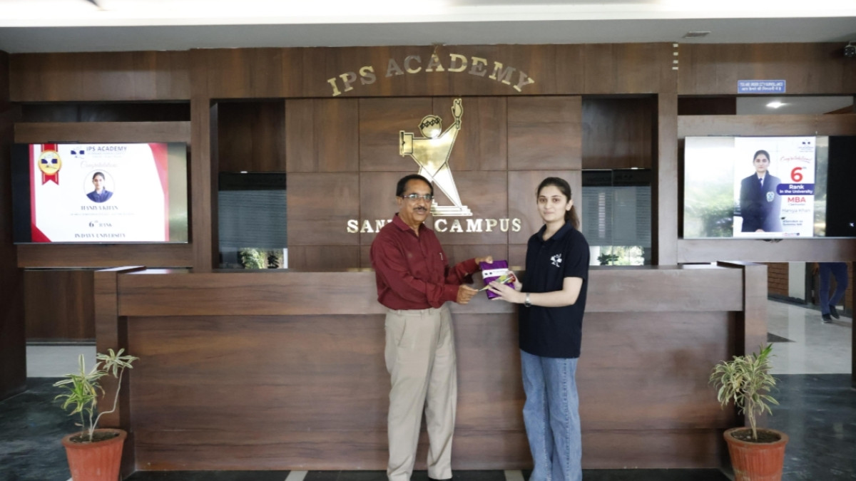 IPS Academy North Campus MBA Student Shines in DAVV Merit List with 6th Rank-PNn