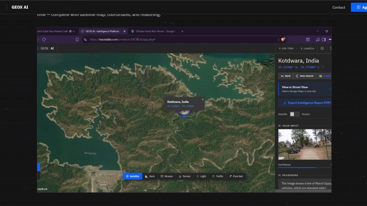 GEOX AI geolocation intelligence platform, the blunt times