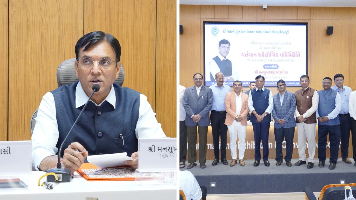 SGCCI political platform Mansukh Mandaviya Surat, the blunt times