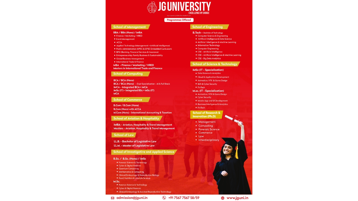 JG University Opens Admissions for 2026; Strengthens Focus on Industry-Ready Education and Future Careers-TBT