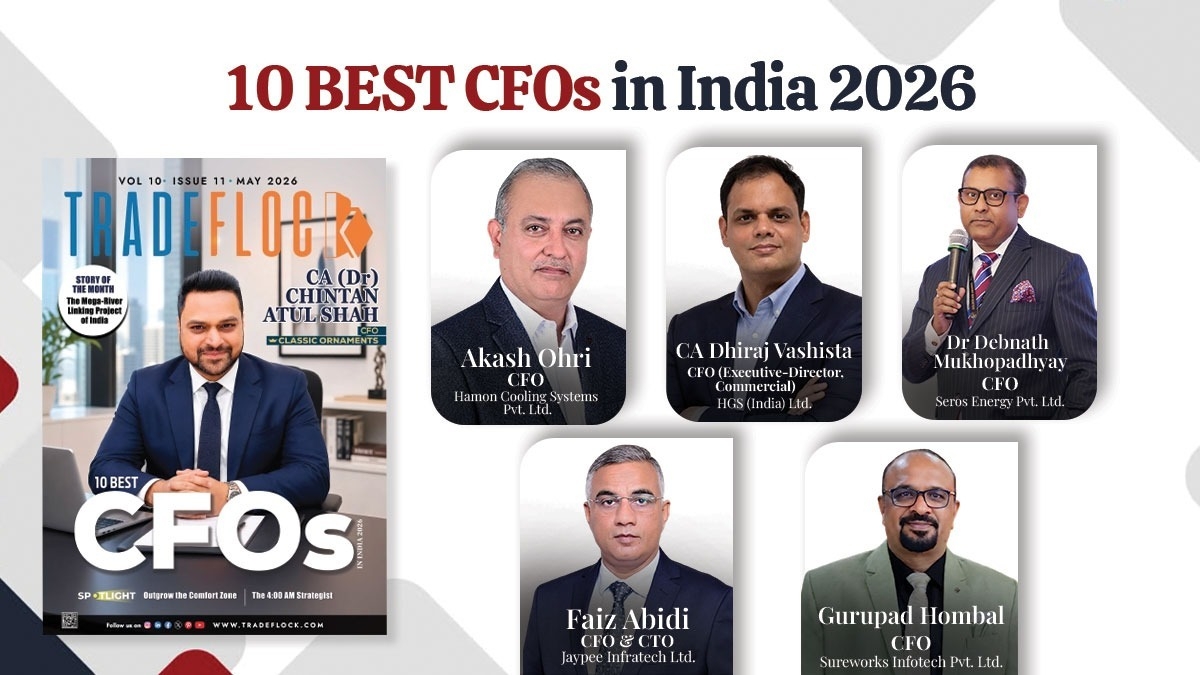 TradeFlock Announces 10 Best CFOs in India 2026 to Watch TradeFlock Announces 10 Best CFOs in India 2026 to Watch-TBT