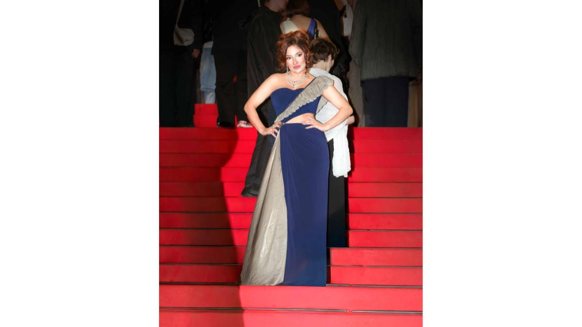 Meet Kaur Turns Heads at the 79th Cannes Film Festival; Actress Represents India in Stunning Red Carpet Look-TBT