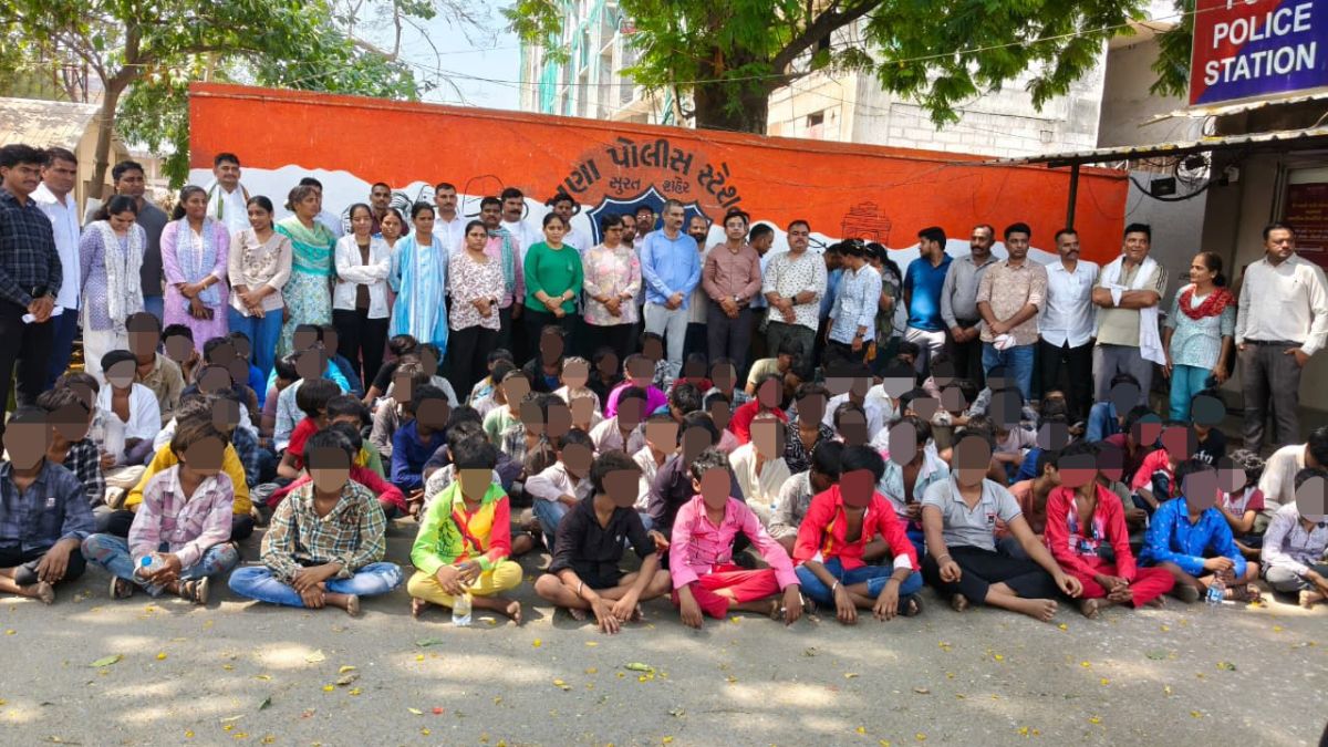 Surat 91 trafficked children rescue textile units, the blunt times