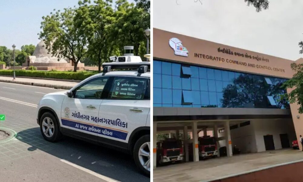 Gandhinagar AI smart city surveillance vehicle, the blunt times