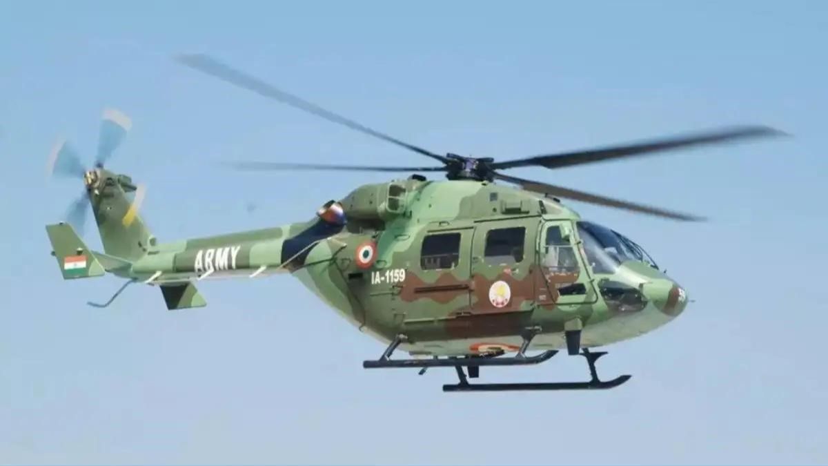 Indian Army Helicopter Makes Safe Emergency Landing at Surat Airport After Technical Snag Indian Army helicopter emergency landing Surat, the blunt times
