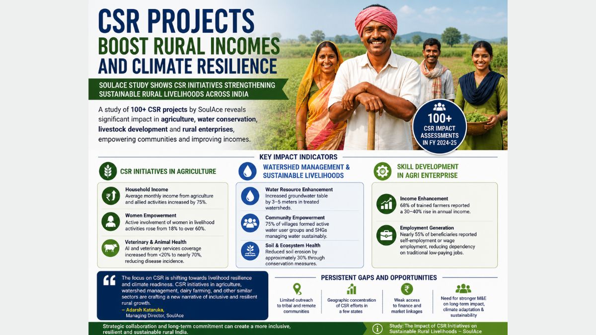 CSR rural livelihoods India SoulAce study, the blunt times