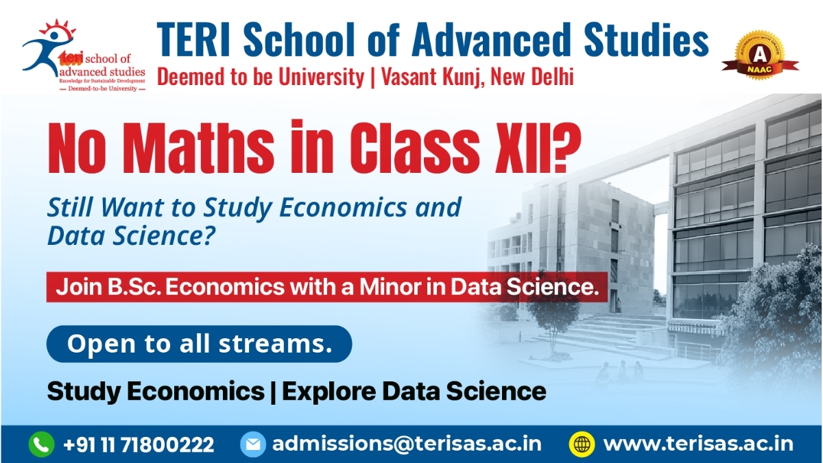 TERI SAS B.Sc. Economics Programme: Shaping Future-Ready Economists Since 2023-TBT