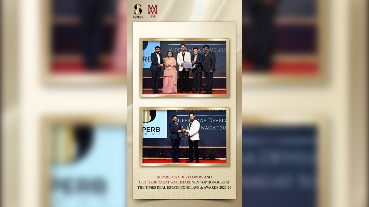 Superb Maa Developers and CEO Tikshnagat Waghmare Win Top Honours at The Times Real Estate Conclave and Awards 2025-26-TBT