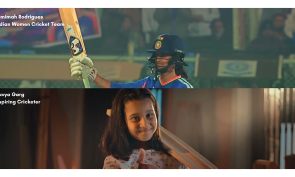 Young Cricketer Navya Garg chasing Indian Jersey plays role of Jemimah Rodrigues in Apollo Tyres Ad-TBT
