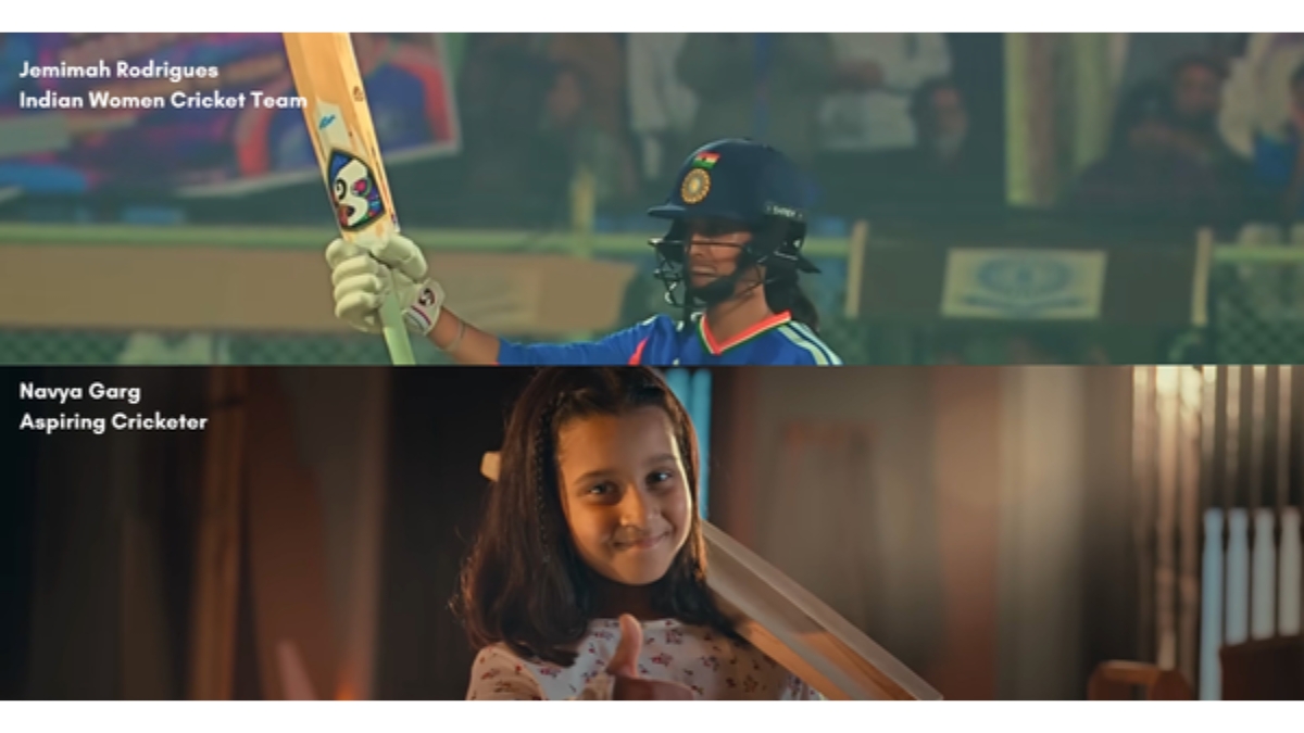 Young Cricketer Navya Garg chasing Indian Jersey plays role of Jemimah Rodrigues in Apollo Tyres Ad-TBT