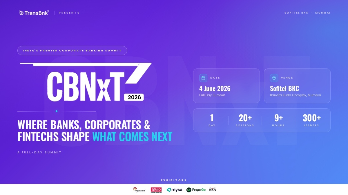 First-Of-Its-Kind Corporate Banking Event Cbnxt’26 Unveils First Speaker Lineup Featuring Leaders From Yes Bank, HDFC Bank, Standard Chartered, HSBC, and More-TBT