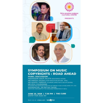 “Symposium on Copyrights: Royalties, Rights & AI - Road Ahead” at NMACC, Mumbai.-PNn