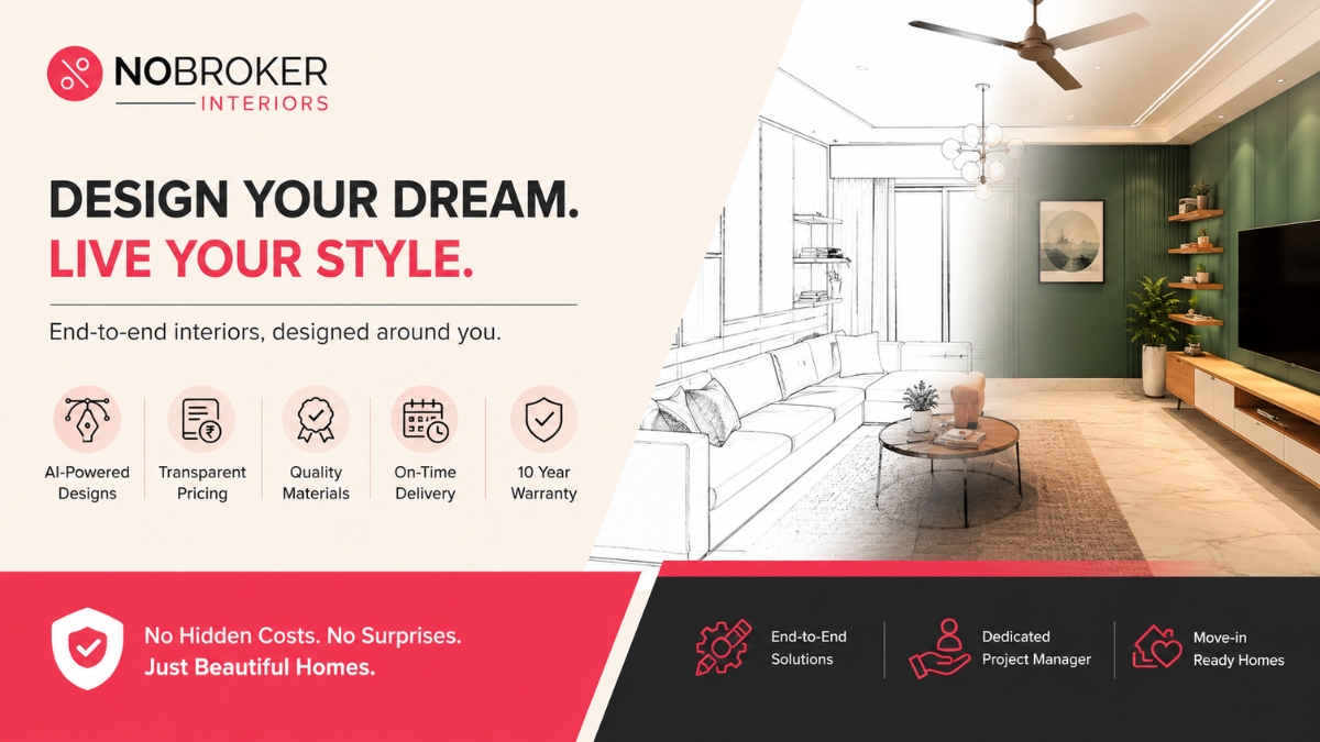 No More Traditional Interiors: NoBroker Interiors Is Shaping Homes With Tech and Transparency NoBroker