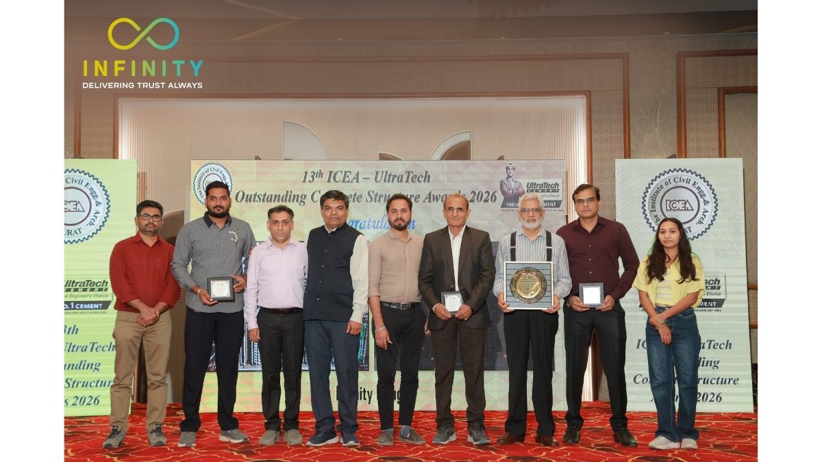 Infinity Group Receives Prestigious 13th ICEA–UltraTech Outstanding Concrete Structure Award 2026-PNn