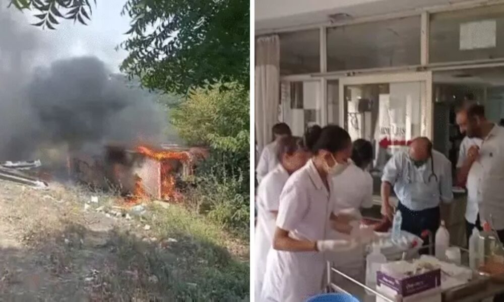 Bardoli bus accident fire Surat, the blunt times