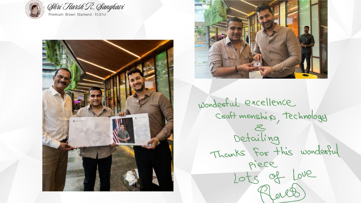 Harsh Sanghvi diamond portrait Surat, the blunt times