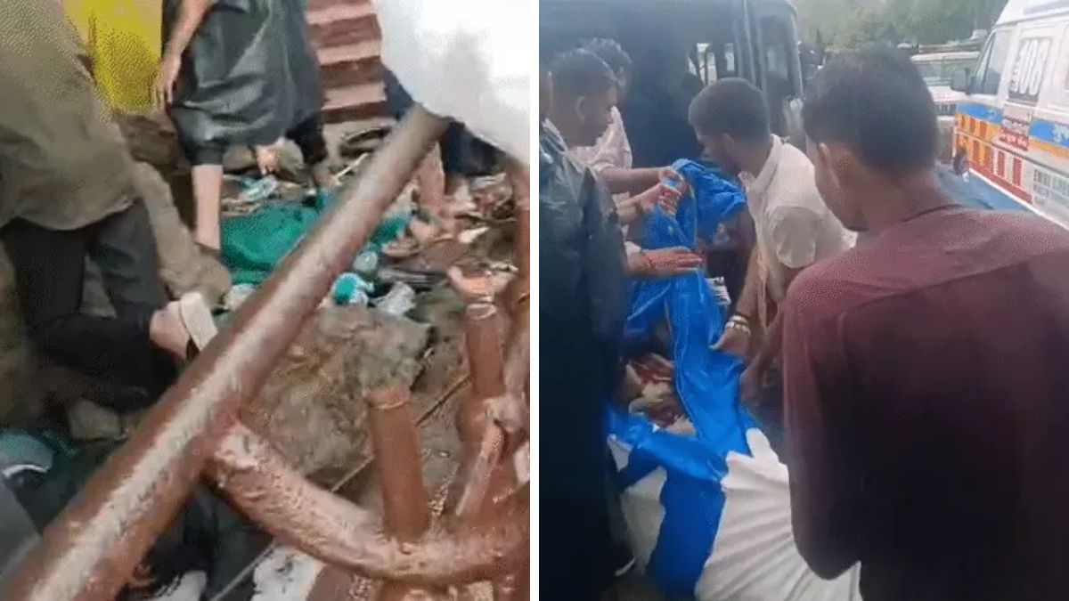 2 Pilgrims Killed in Pavagadh Rockfall Amid Heavy Rains Pavagadh rockfall accident Gujarat, the blunt times